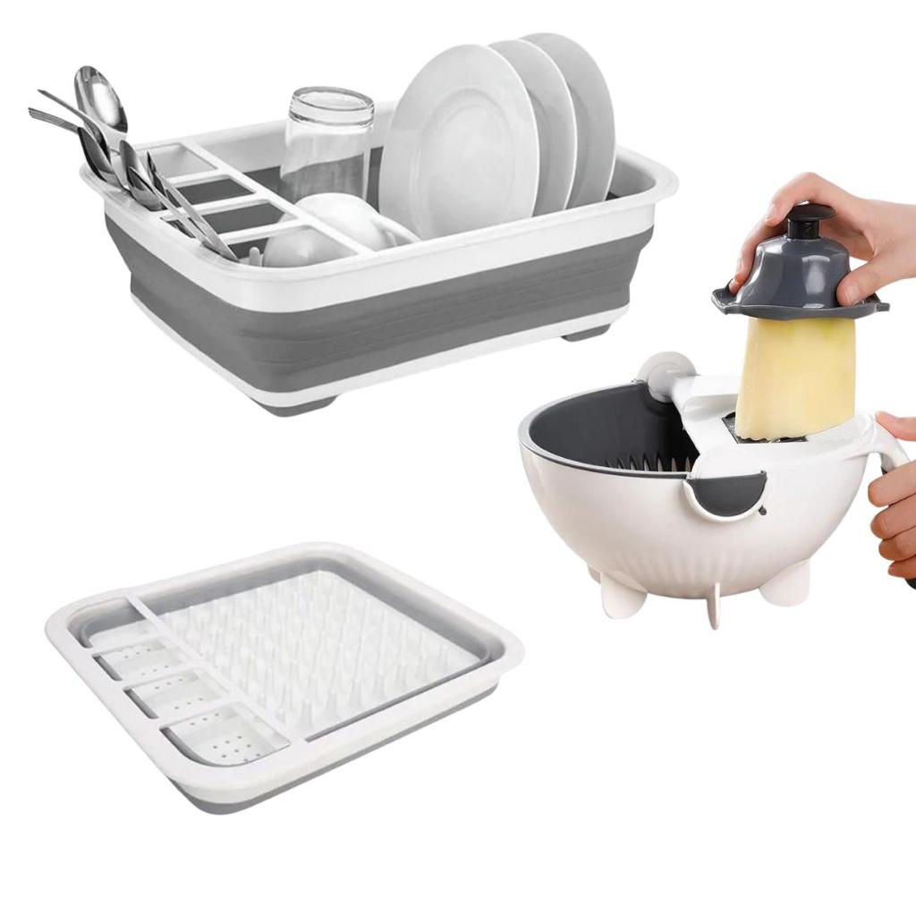 Rallador Cortador Verduras 9 En 1 Multifuncional Con Cuchillas Intercambiables