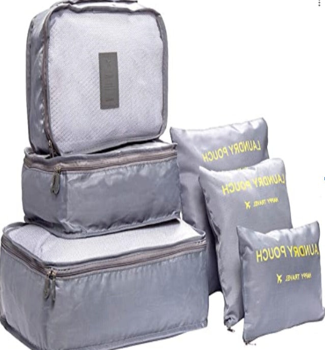 Organizadores De Equipaje Kit Viajero X6 Set De 6 Piezas Para Viaje