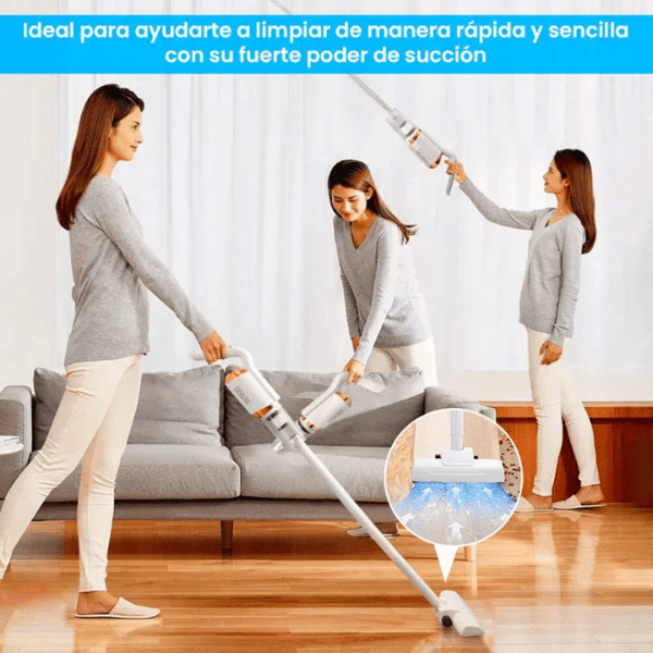 Aspiradora Vertical Inalámbrica de Alta Potencia con Batería de Larga Duración