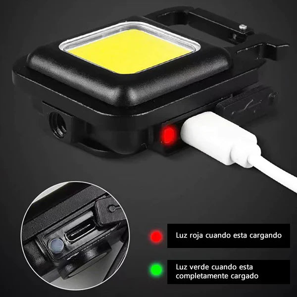 FlashLight Linterna Led Mini Multifuncional Recargable Por Usb