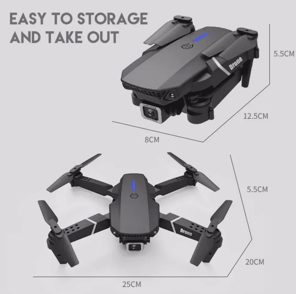 Dron 4K Pro Max Dual Cámara Captura Aérea Profesional Con Control Remoto Inteligente