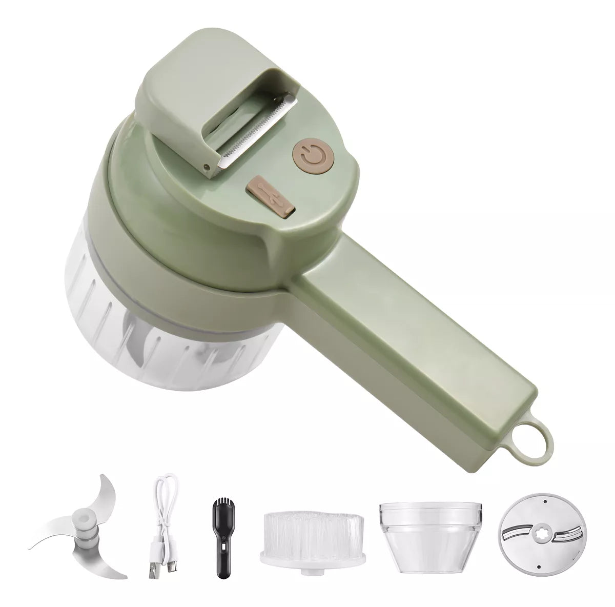 Cortador Eléctrico Pro Multifuncional 4 En 1 Para Cocina Versátil Y Precisa