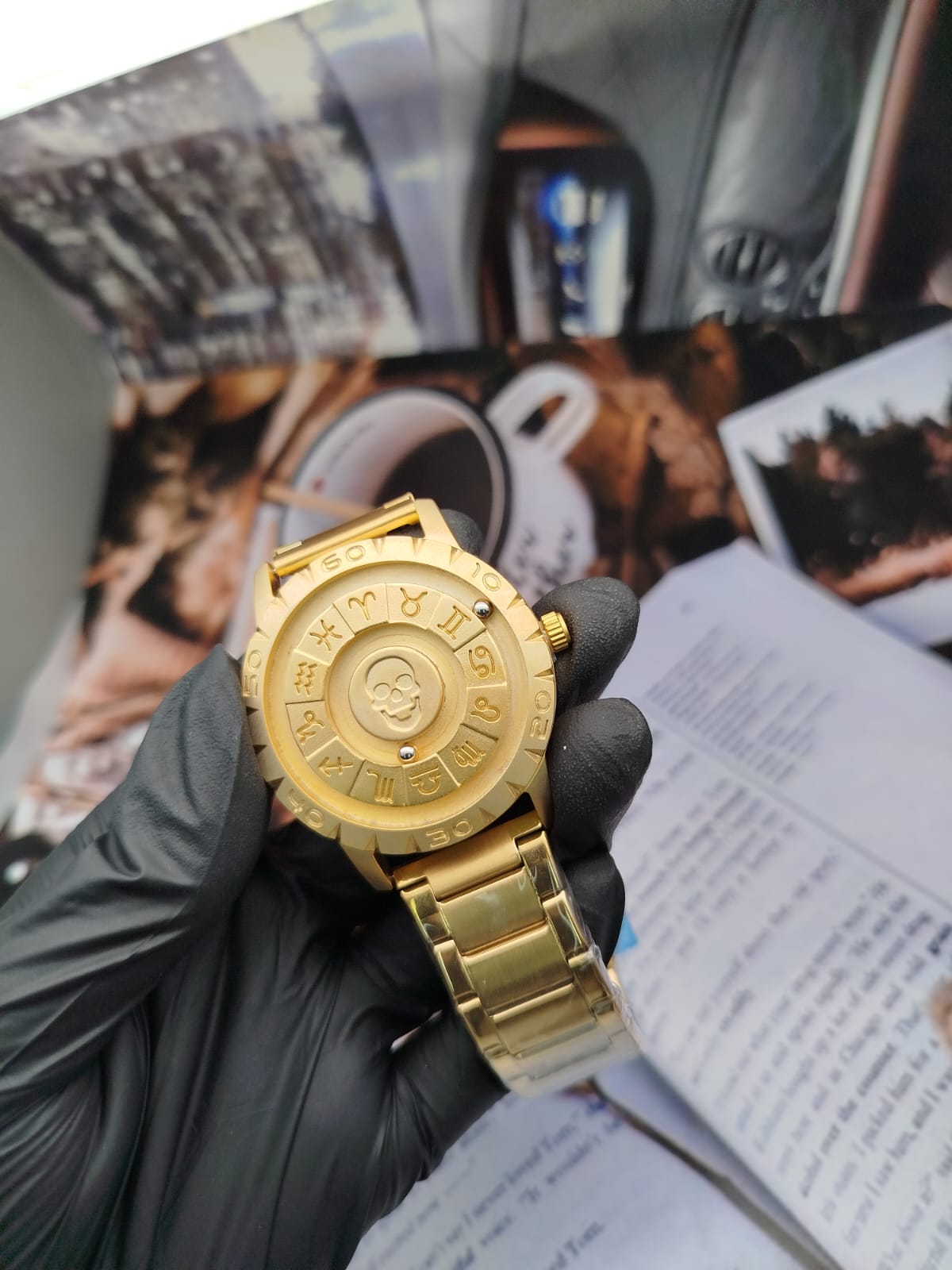 Steel Zodiac Reloj De Cuarzo Magnético Inoxidable De Acero Resistente