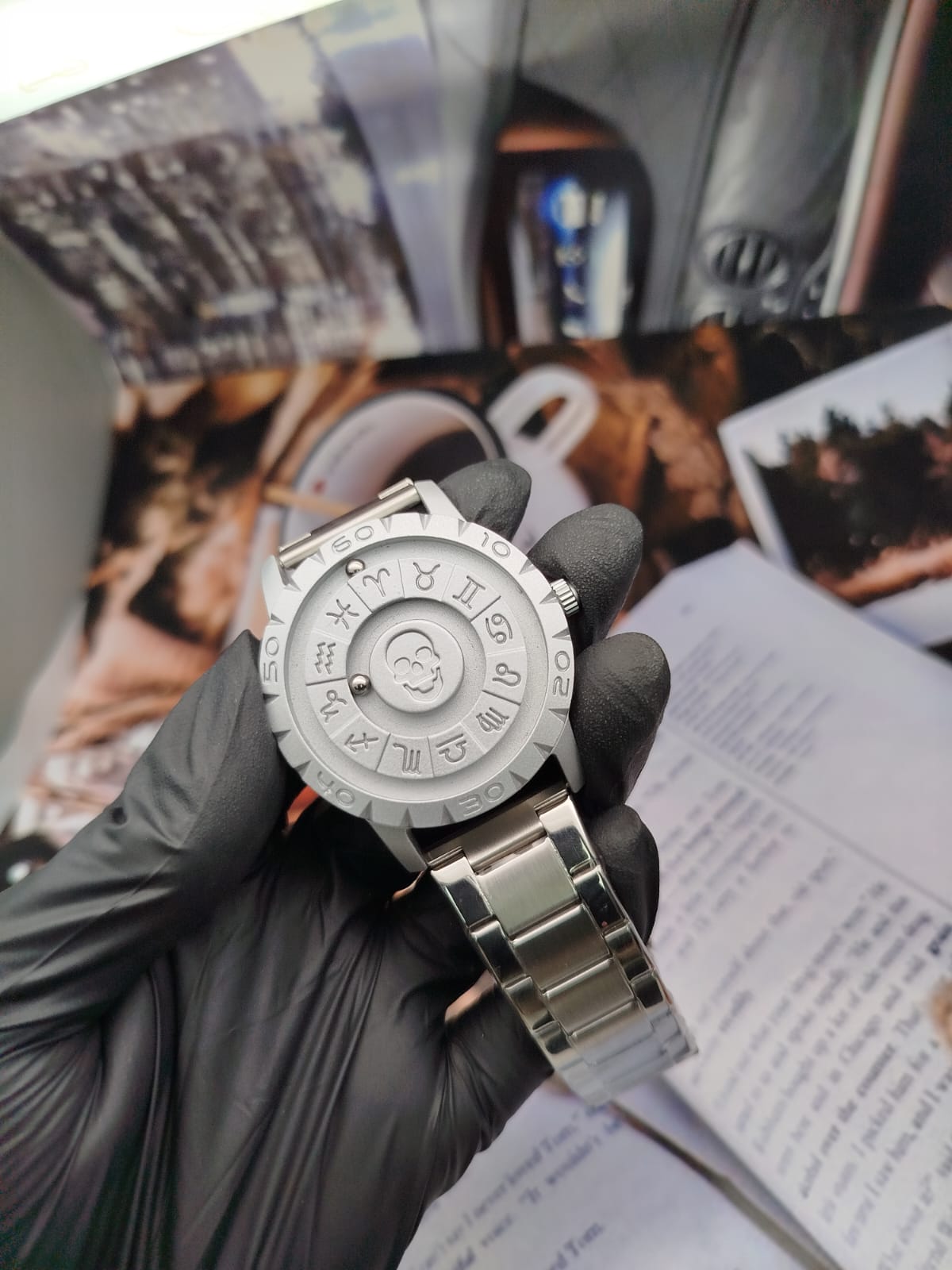 Steel Zodiac Reloj De Cuarzo Magnético Inoxidable De Acero Resistente