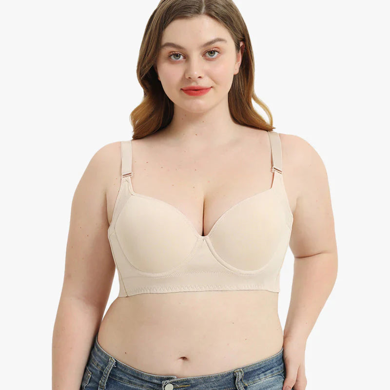 Sujetador Suavizante Con Espalda Push Up SheCurve Para Realce y Comodidad