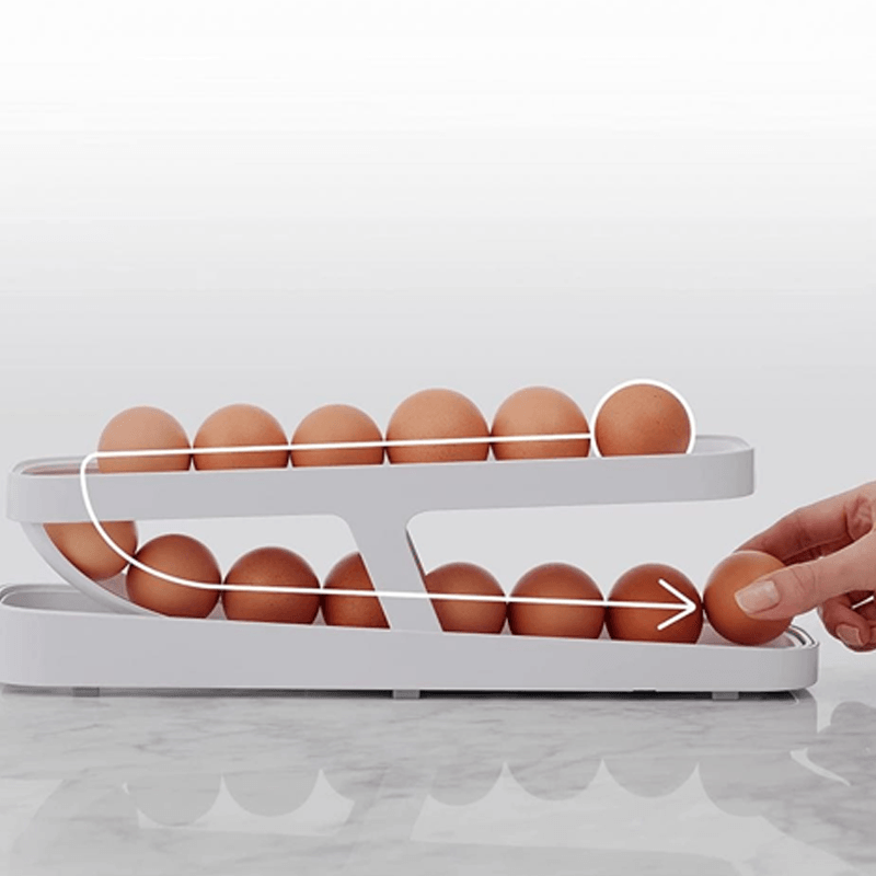 Dispensador Organizador De Huevos Para Cocina Con Almacenamiento Seguro Y Durable