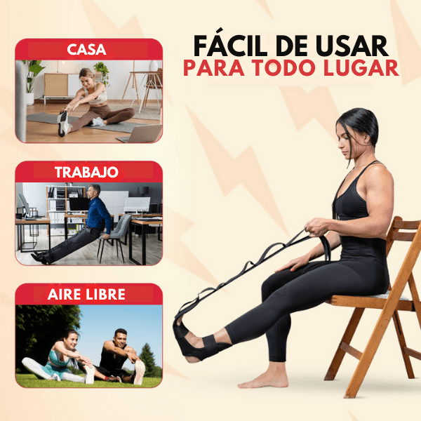 Banda Elástica Para Estiramiento Resistente Y Versátil Para Ejercicios De Flexibilidad