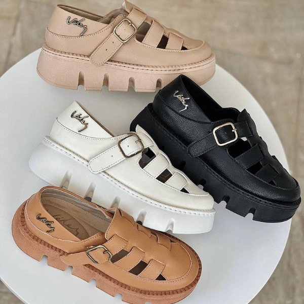Sandalia Cuero VLZ Amélia Super Comfort 50 Por Ciento Off