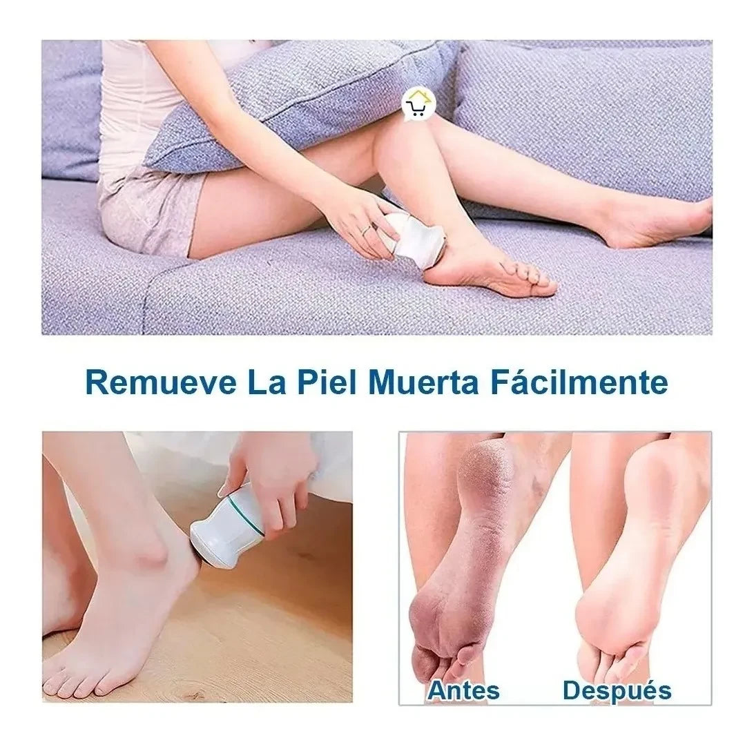 Removedor De Callos Eléctrico Para Pies Clean Feet Con Cabezales Intercambiables