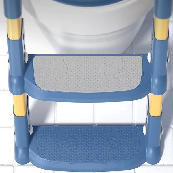 Asiento De Inodoro Con Escalera Para Niños Seguro Y Ergonómico