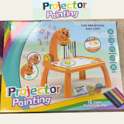 BabyKids Mesa Infantil Con Proyector Led Para Juegos Y Aprendizaje