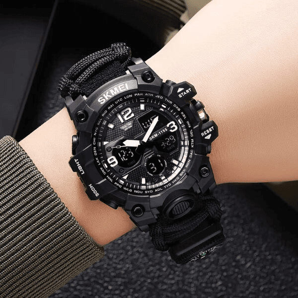 SKMEI 1155 Comando Táctico y de Supervivencia Reloj Resistente con Descuento 50 Porciento