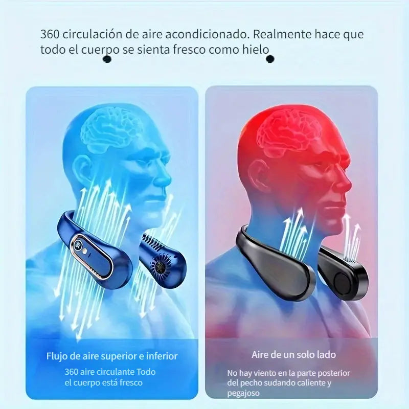 AirWear Ventilador Portátil De Cuello De Ultra Larga Duración