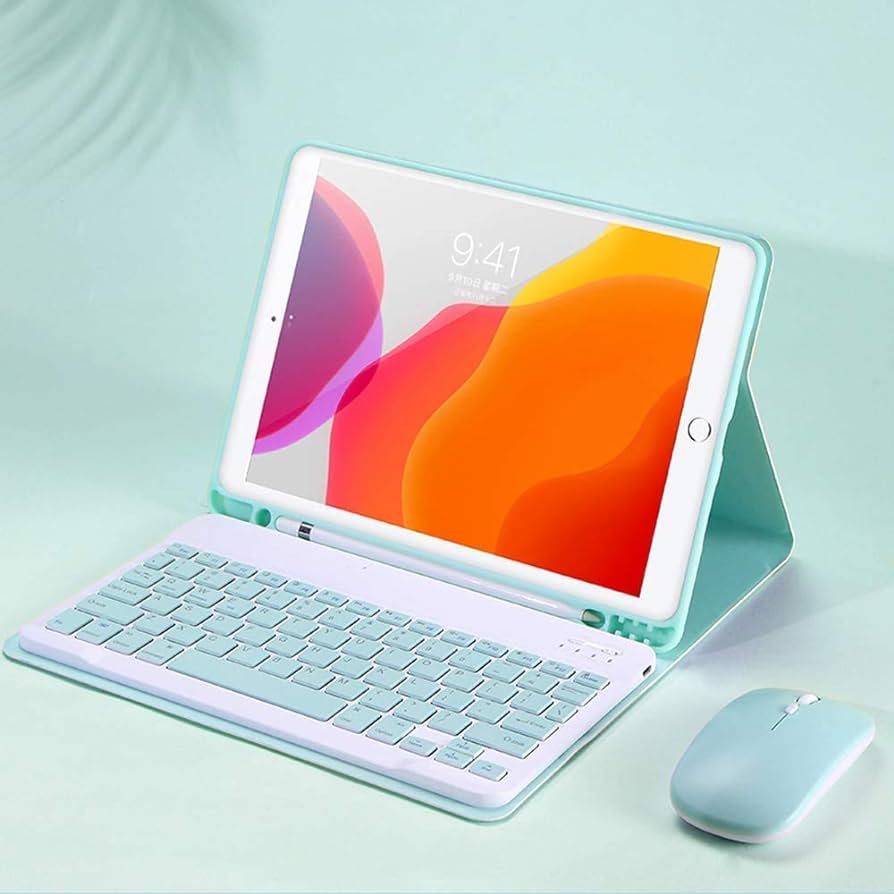 Teclado Y Mouse Bluetooth Para Tablet Y Ipad Compatibles Y Portátiles