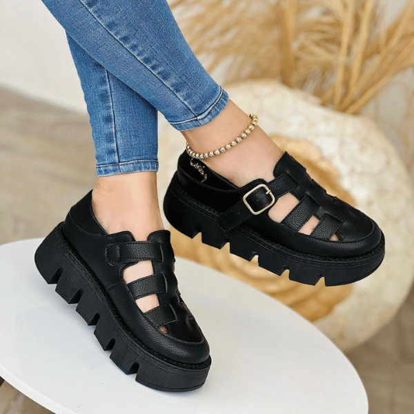 Sandalia Cuero VLZ Amélia Super Comfort 50 Por Ciento Off