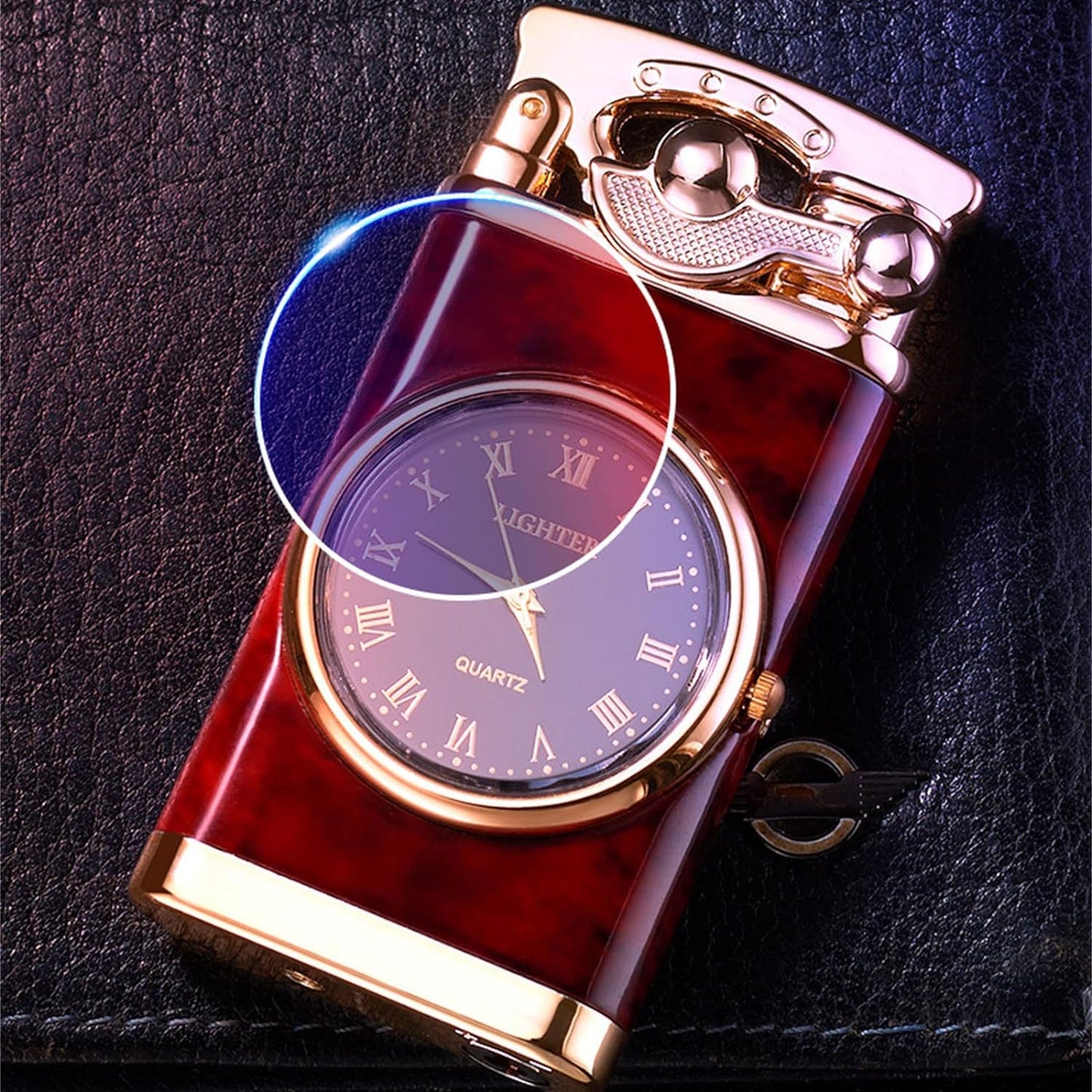 Encendedor Y Reloj Recargable Elegant Lighter Diseño Sofisticado Y Funcional