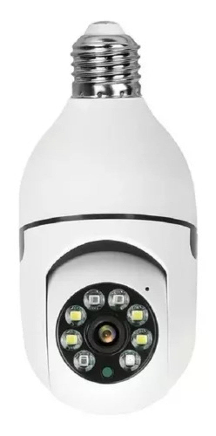 Cámara Bombillo Wi-Fi Spy 360 Para Vigilancia Discreta Con Visión Panorámica 360 Grados