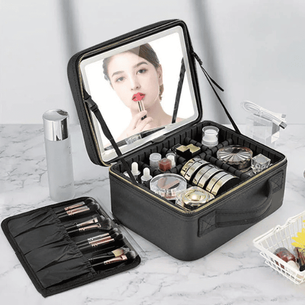 Neceser Para Maquillaje Con Espejo 4K Y Super Led Con Regalo Especial