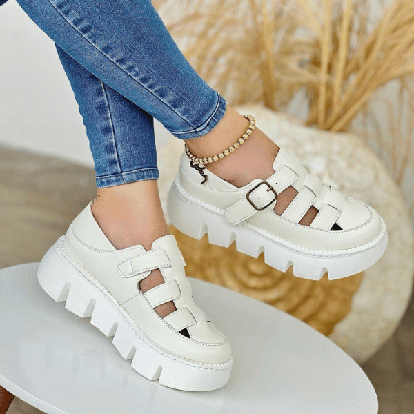 Sandalia Cuero VLZ Amélia Super Comfort 50 Por Ciento Off