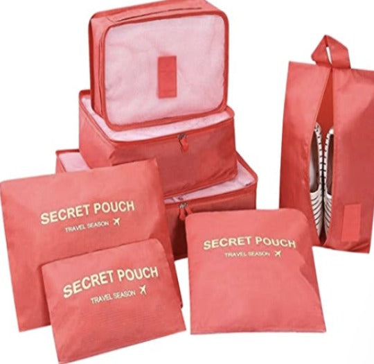 Organizadores De Equipaje Kit Viajero X6 Set De 6 Piezas Para Viaje