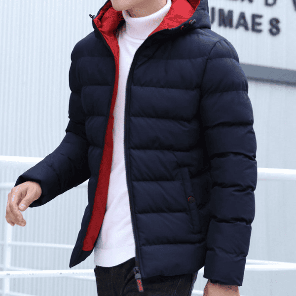 Chaqueta Sport Acolchada Impermeable Con Capota Últimas Unidades