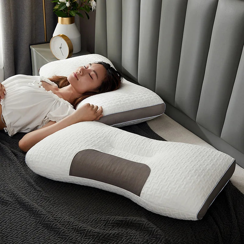 Almohada Ortopédica 3D Ergonomica Transpirable Antialérgica Para Mejorar El Sueño