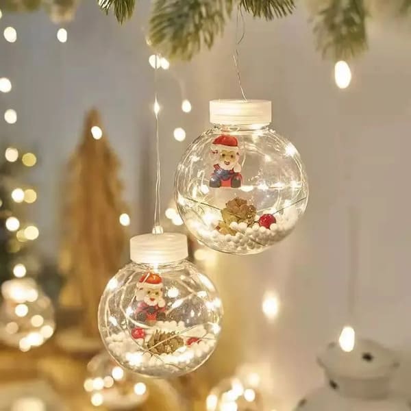 Cortina De Bolas De Navidad Luz Led Con Descuento Especial Del 40 Por Ciento