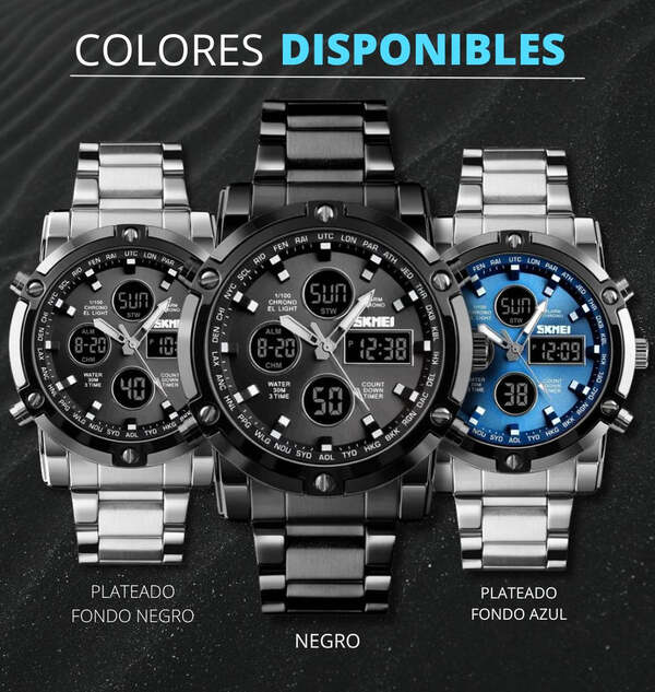 Reloj Skmei Platinum Diseño Elegante Resistente Al Agua Oferta Limitada 40 Por Ciento Off