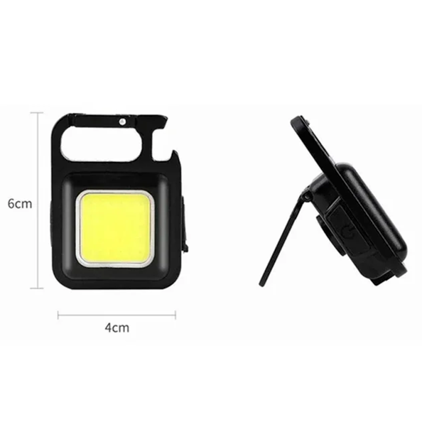 Mini Linterna Llavero Portátil Magnética Conjunto De 4 Unidades Compacta Y Resistente