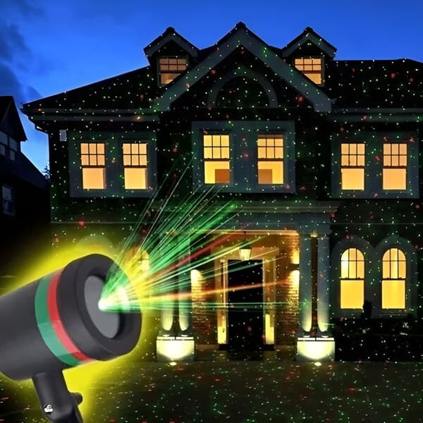Proyector Luces Laser para Navidad Decoración Exterior Festiva Resistente al Agua