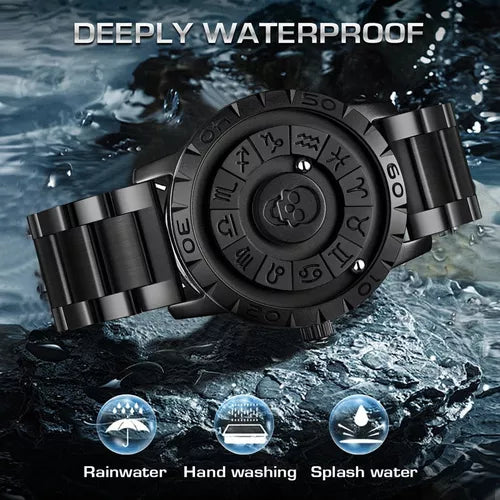 Steel Zodiac Reloj De Cuarzo Magnético Inoxidable De Acero Resistente