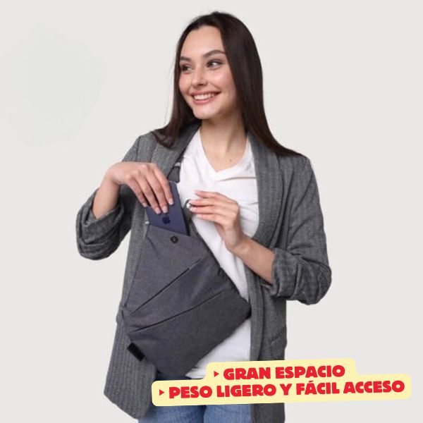 Bolso Bandolera Antirrobo Mantén Tus Objetos Seguros Resistente y Seguro