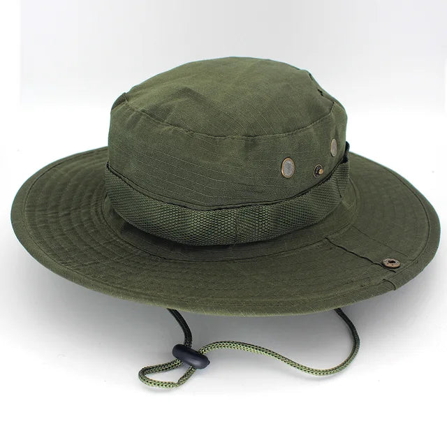 Sombrero Boonie Militar Pava Stbo Resistente Con Ventilación Ajustable