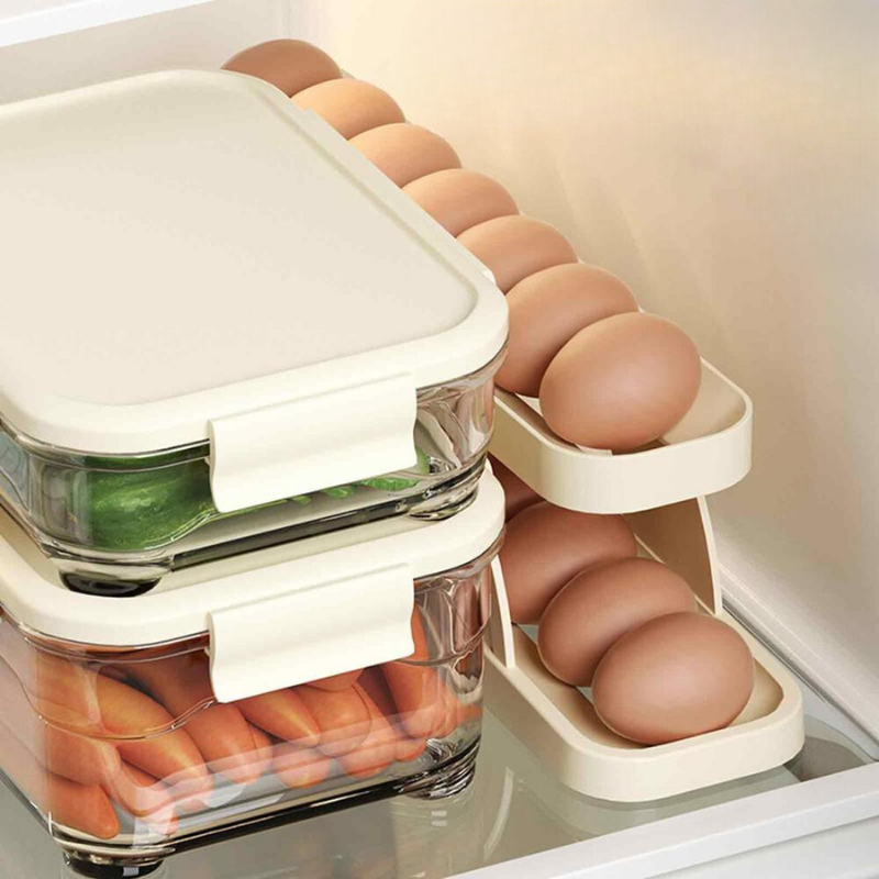 Dispensador Organizador De Huevos Para Cocina Con Almacenamiento Seguro Y Durable