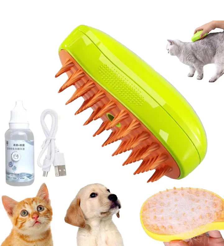 Cepillo Vapor Mascotas Para Cuidado Y Aseo Profesional