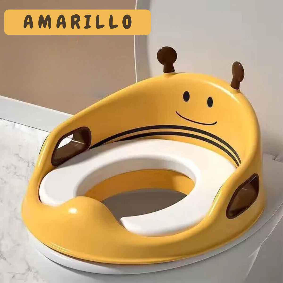 Asiento De Inodoro Para Niños Con Dibujos Animados Infantiles Seguro Y Divertido