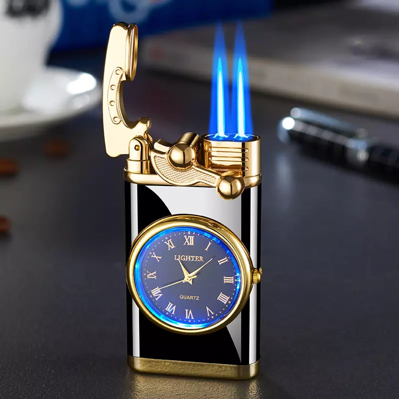 Encendedor Y Reloj Recargable Elegant Lighter Diseño Sofisticado Y Funcional