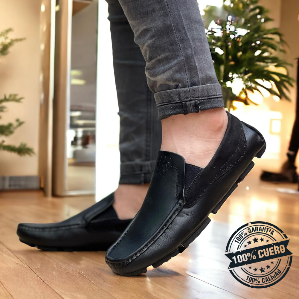 Mocasín Casual 100% Cuero Edición Limitada Calidad Superior Confort Y Estilo