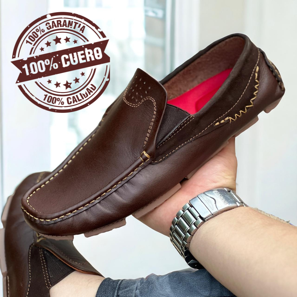 Mocasín Casual 100% Cuero Edición Limitada Calidad Superior Confort Y Estilo