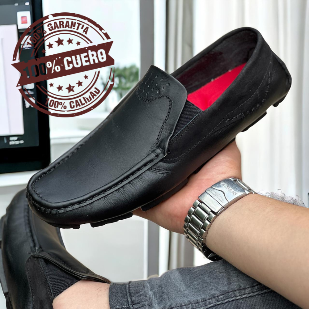 Mocasín Casual 100% Cuero Edición Limitada Calidad Superior Confort Y Estilo