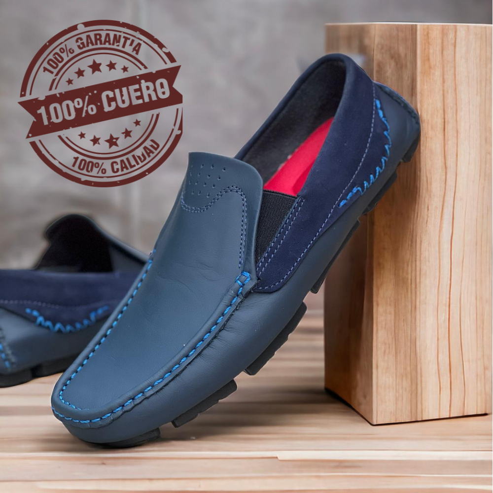 Mocasín Casual 100% Cuero Edición Limitada Calidad Superior Confort Y Estilo