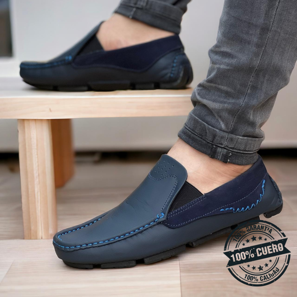 Mocasín Casual 100% Cuero Edición Limitada Calidad Superior Confort Y Estilo