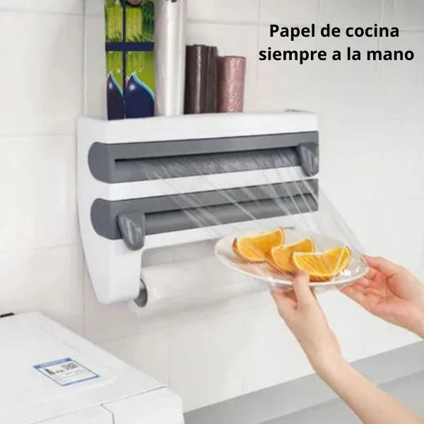 RollChef Portarrollos De Papel Cocina Accesorio Organizador Resistente Y Moderno