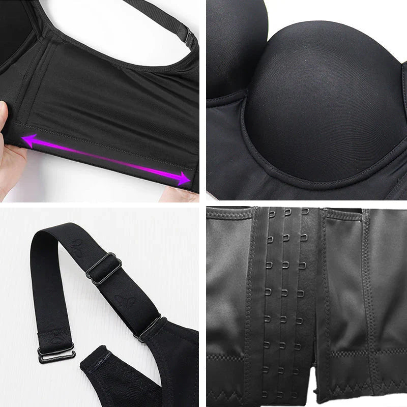 Sujetador Suavizante Con Espalda Push Up SheCurve Para Realce y Comodidad