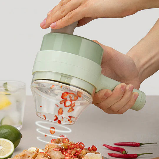Cortador Eléctrico Pro Multifuncional 4 En 1 Para Cocina Versátil Y Precisa