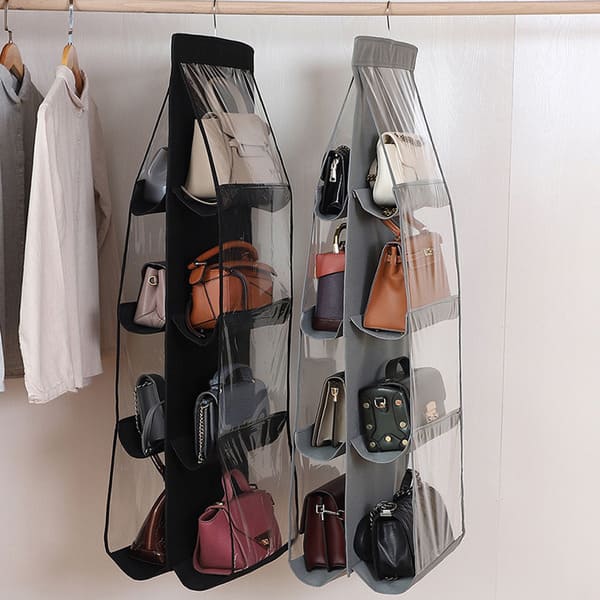 Organizador De Bolsos 8 Puestos Para Armario Y Closet Resistente Y Funcional