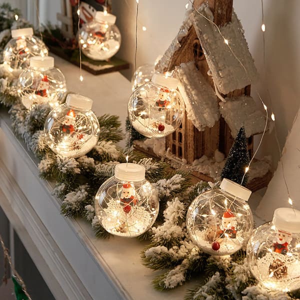 Cortina De Bolas De Navidad Luz Led Con Descuento Especial Del 40 Por Ciento