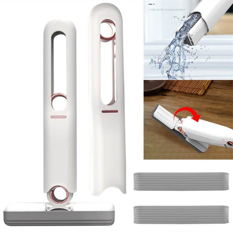 Mini Mop De Limpieza Multifuncional Con Paño De Microfibra Y Cabeza Giratoria