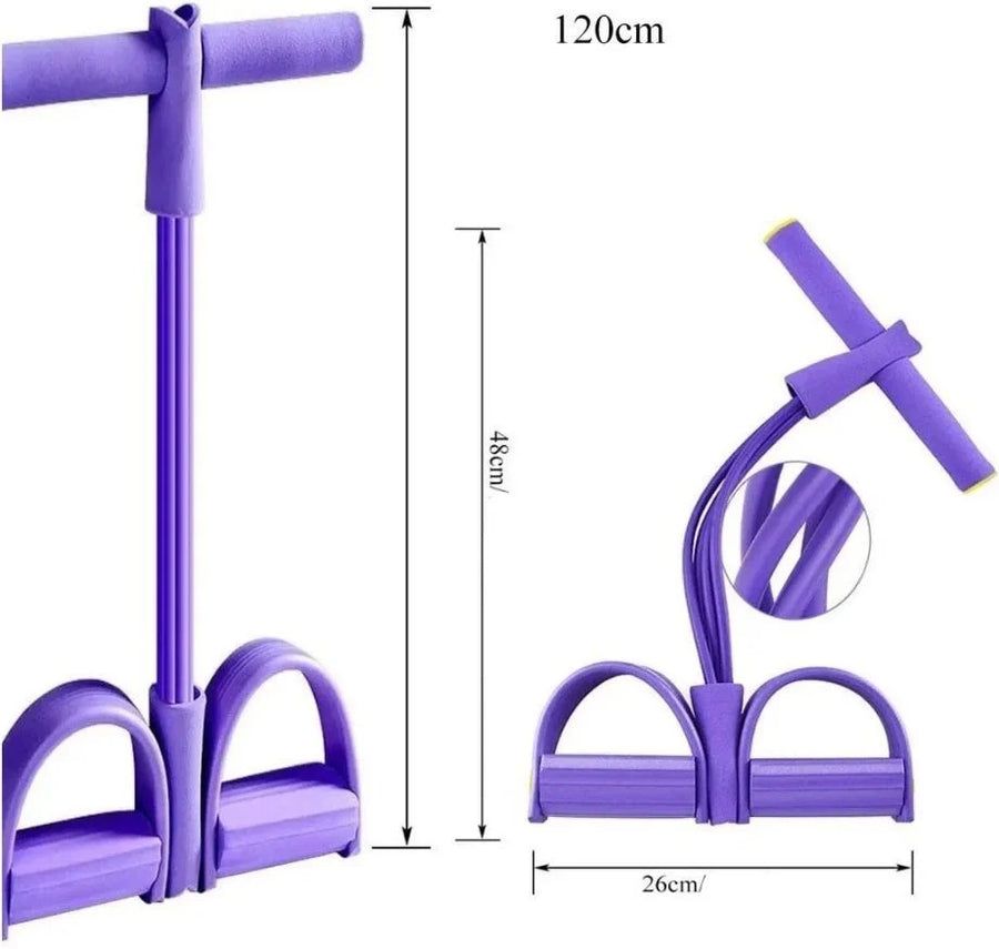 Banda Elástica Con Pedal Completa Tu Rutina Y Marca Tus Lineas Para Entrenamiento Efectivo