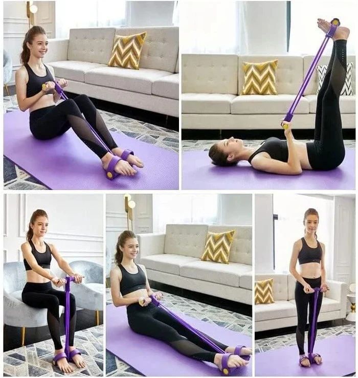 Banda Elástica Con Pedal Completa Tu Rutina Y Marca Tus Lineas Para Entrenamiento Efectivo